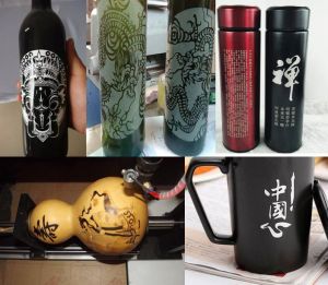 阿勒泰哈巴河县酒瓶葫芦工艺品激光雕刻机